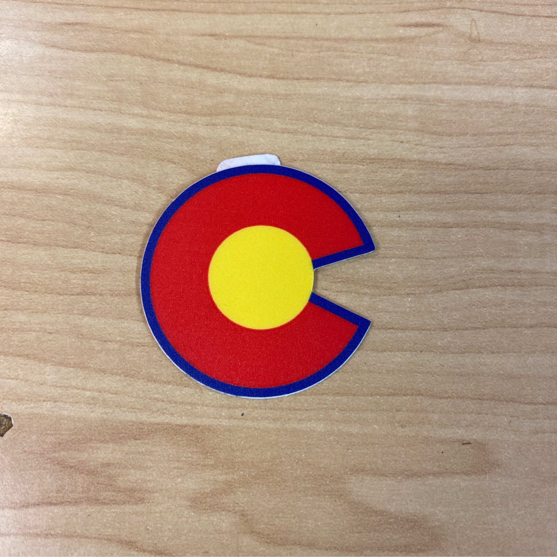 CO C Logo Flag Colors Mini Sticker